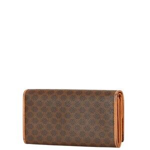 Celine long Macadam brown leather wallet